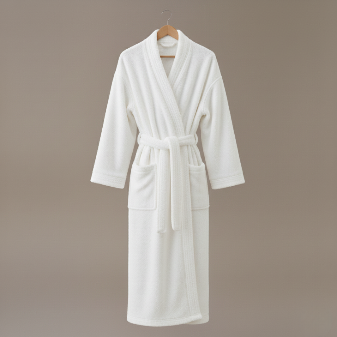 Women’s Plush Fleece Bathrobe Ankle Length Soft Cozy Robe
