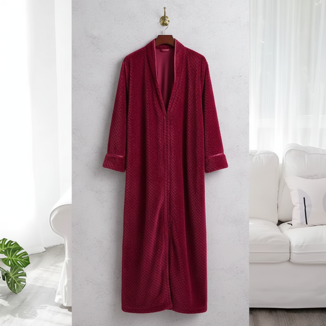 Women’s Soft Fleece Long Robe for Home and Sleep