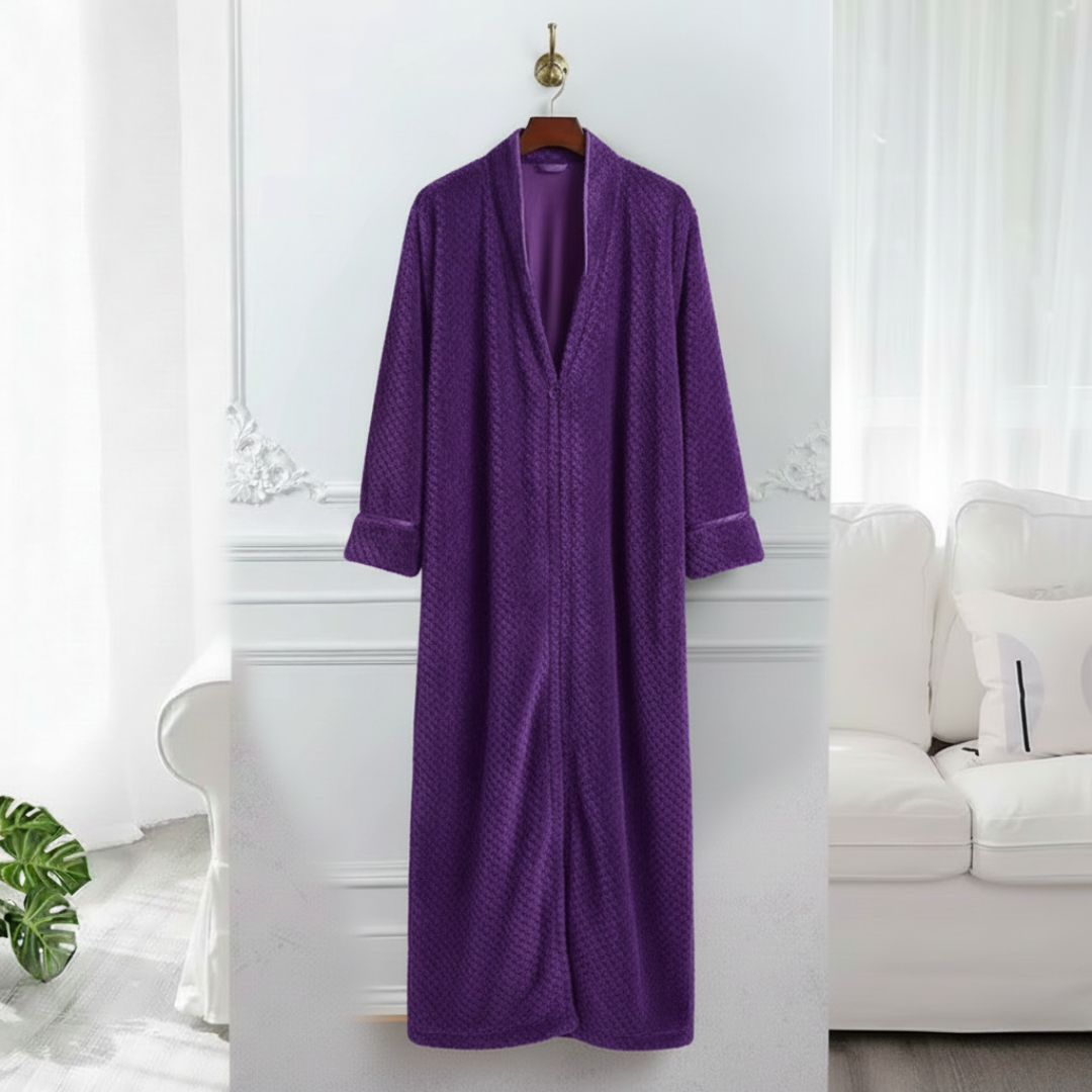 Women’s Soft Fleece Long Robe for Home and Sleep