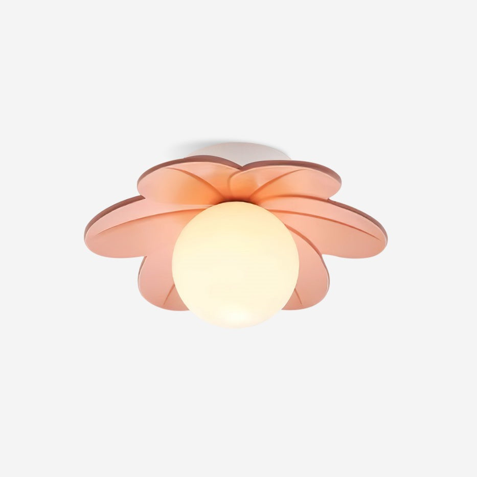 Maintained House Flower Petal Ceiling Light - Pink, on white