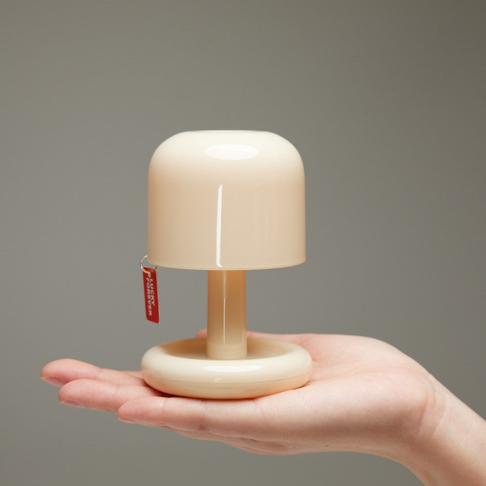 Maintained House Mini Sunset Mushroom Lamp - In the hand