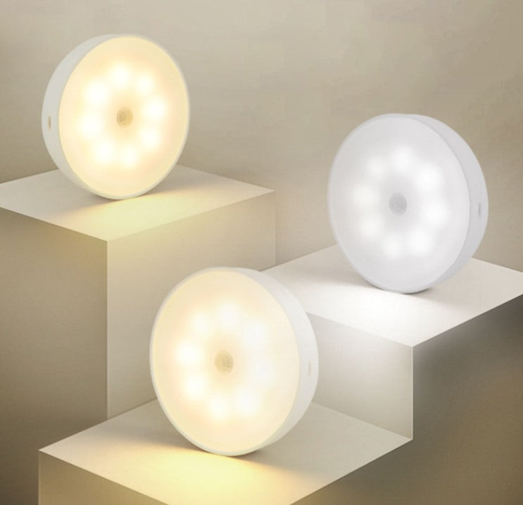 Maintained House Motion Sensor Puck Light - Warm White and Cool White lights, lit