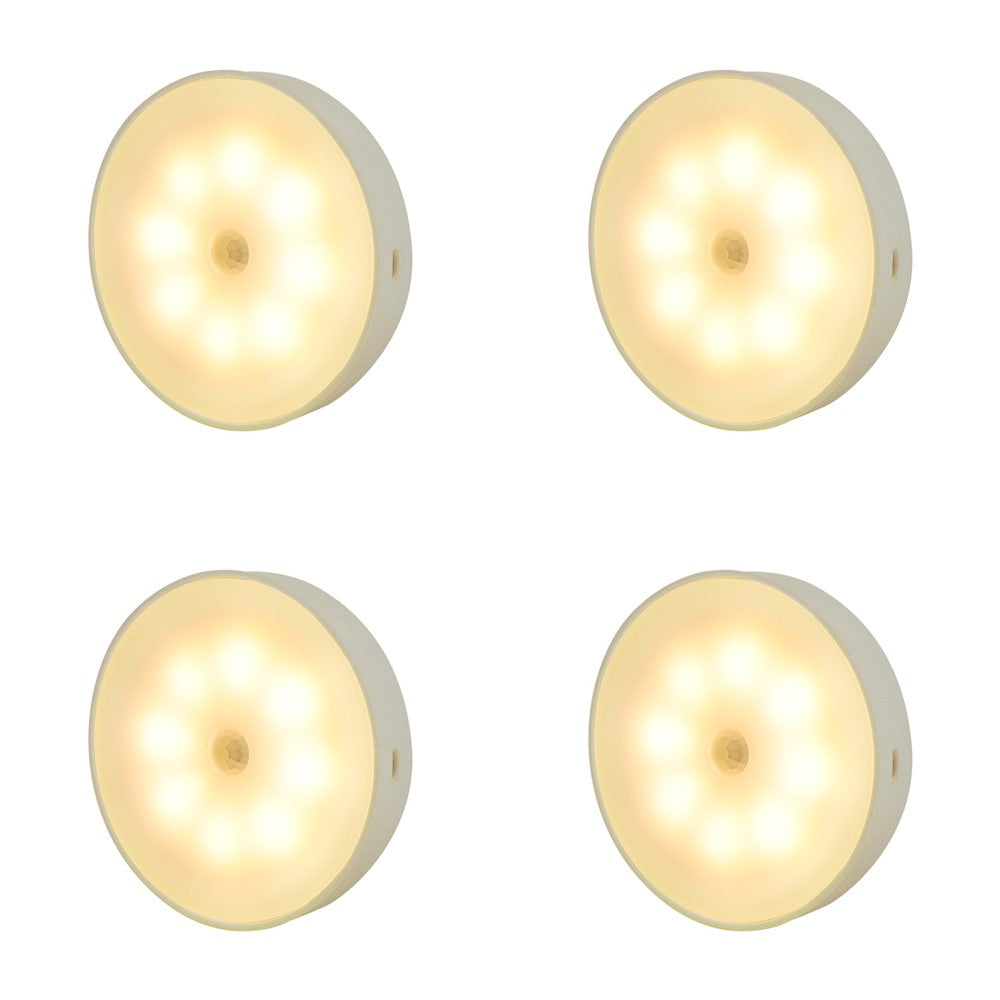 Maintained House Motion Sensor Puck Light - 4-Pack, Warm White