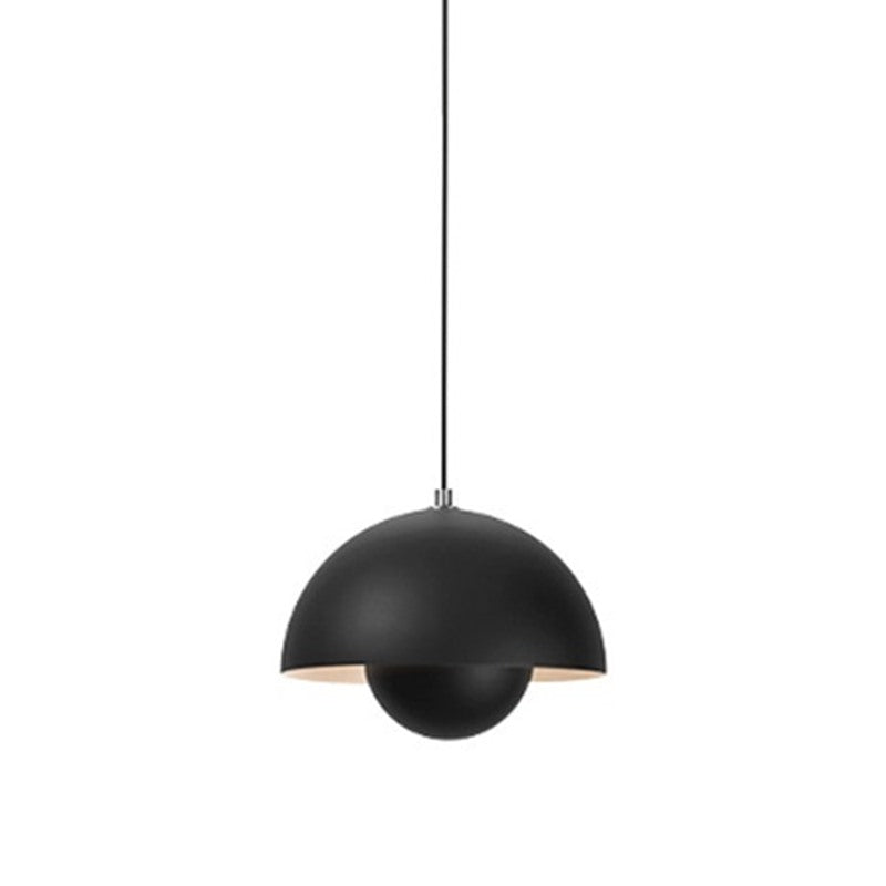 Maintained House Nested Dome Pendant Light - Matte Black