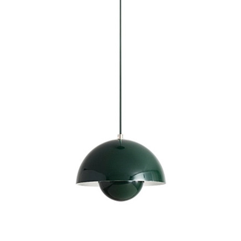 Maintained House Nested Dome Pendant Light - Dark Green