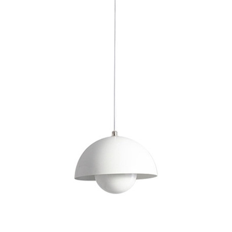 Maintained House Nested Dome Pendant Light - Pearl White