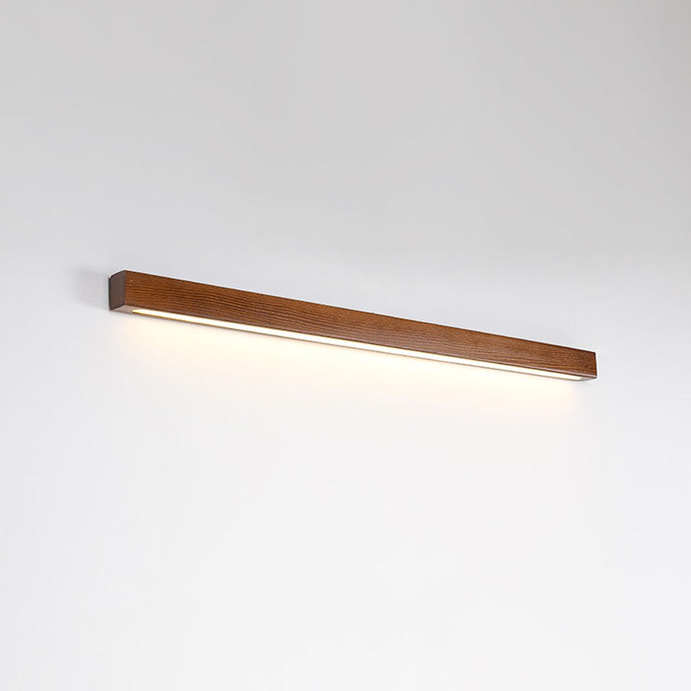 Maintained House Wood Linear LED Wall Light - Walnut, 23.6 in