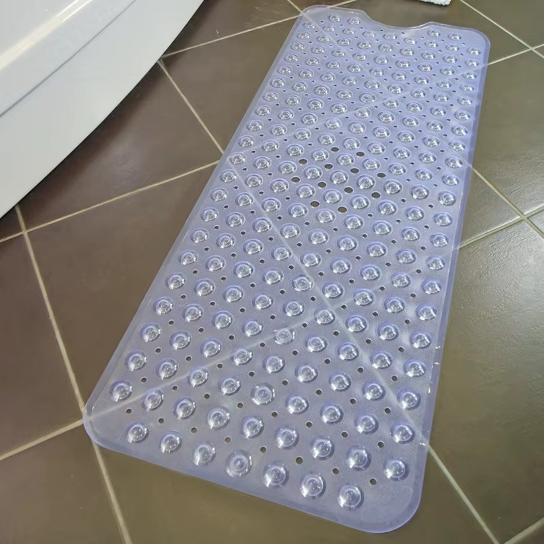 Non-Slip Bathtub Shower Mat with Drain Holes and Suction Cups