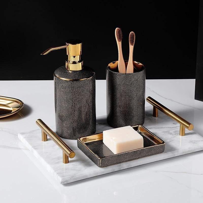 Bathroom Accessories Set – Luxurious Ceramic for Elegant Organisation 2