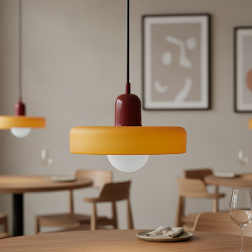 Bauhaus-Inspired Glass Pendant Light | Modern Kitchen Pendant Lighting Fixture