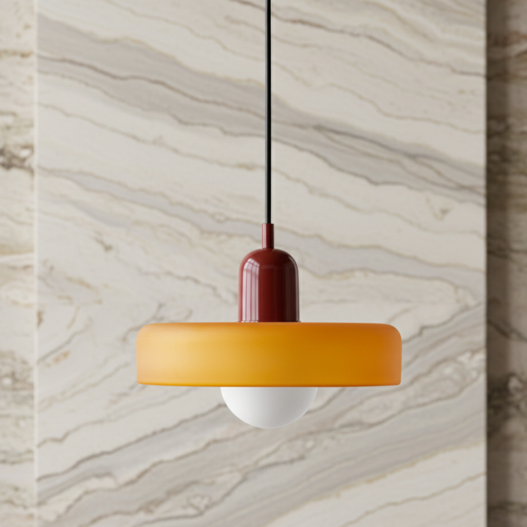 Bauhaus-Inspired Glass Pendant Light – Modern Kitchen Pendant Lighting Fixture 1