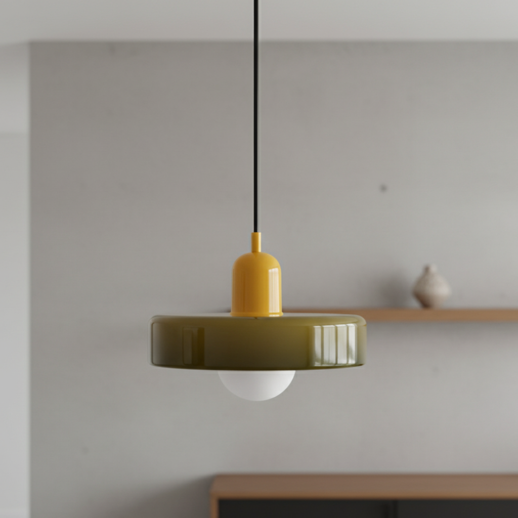 Bauhaus-Inspired Glass Pendant Light – Modern Kitchen Pendant Lighting Fixture 15
