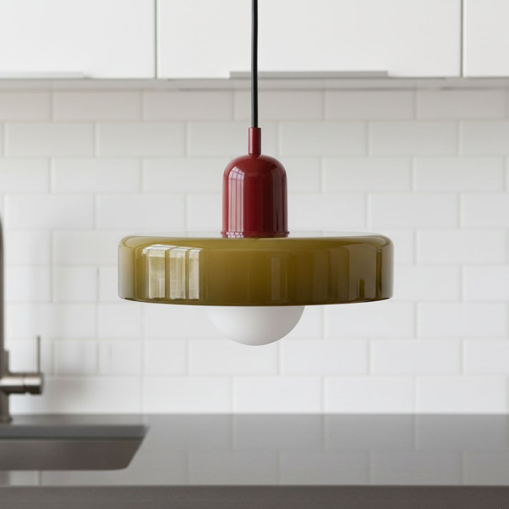 Bauhaus-Inspired Glass Pendant Light – Modern Kitchen Pendant Lighting Fixture 21