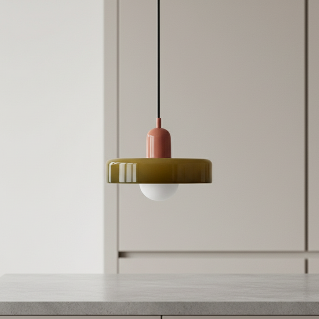 Bauhaus-Inspired Glass Pendant Light – Modern Kitchen Pendant Lighting Fixture 23