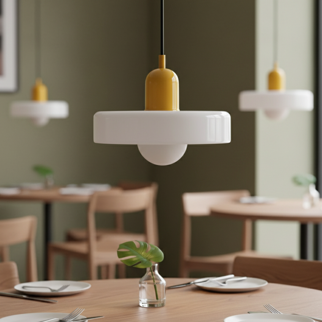 Bauhaus-Inspired Glass Pendant Light – Modern Kitchen Pendant Lighting Fixture 3