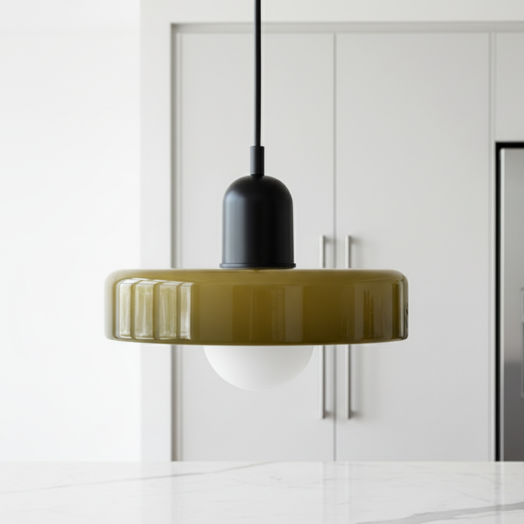 Bauhaus-Inspired Glass Pendant Light – Modern Kitchen Pendant Lighting Fixture 9