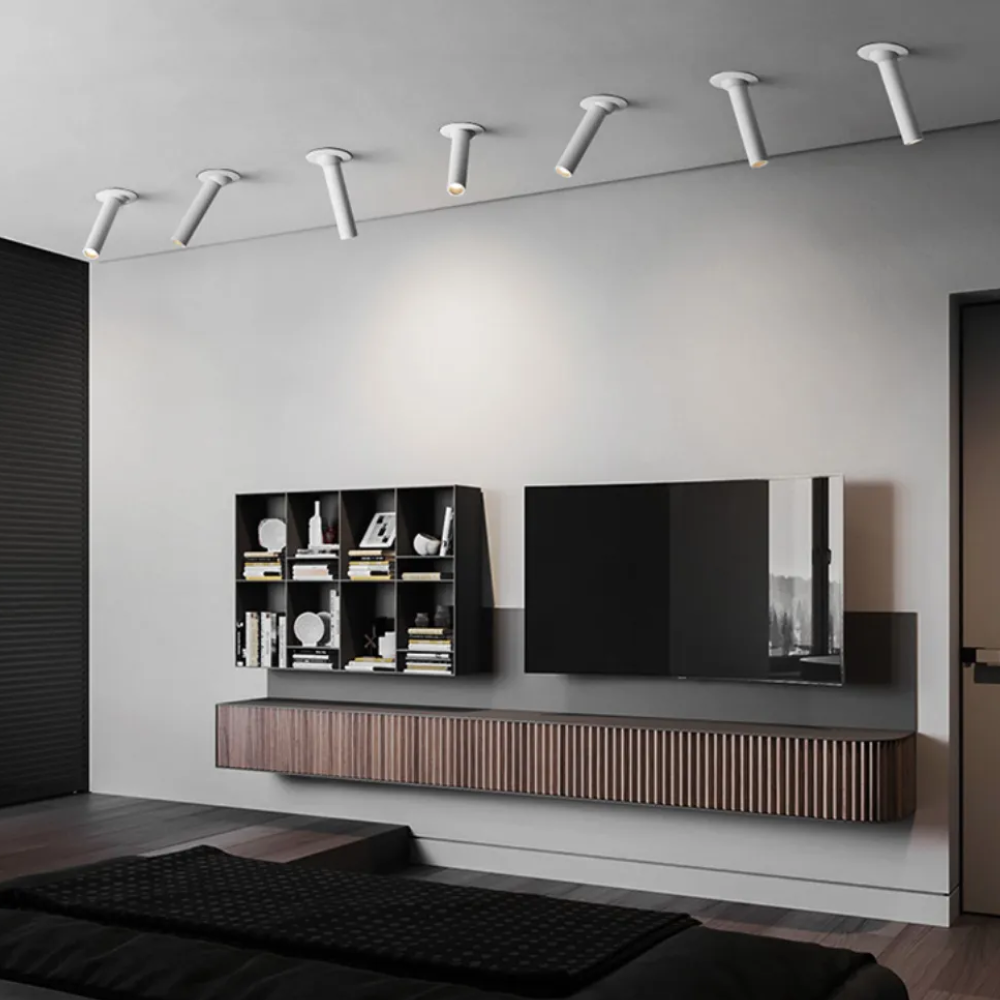 Black Minimalist Pendant Light – Adjustable Beam and Sleek Aluminum Design 2