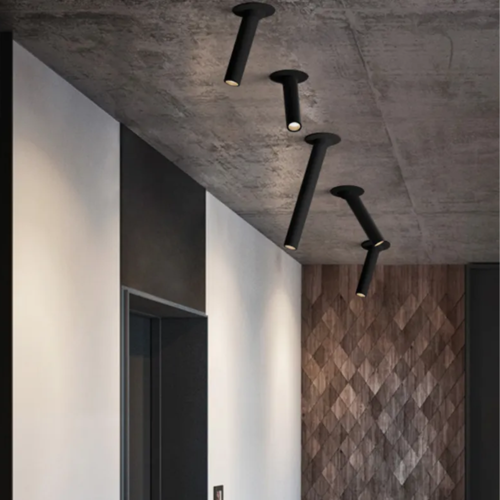 Black Minimalist Pendant Light – Adjustable Beam and Sleek Aluminum Design 5