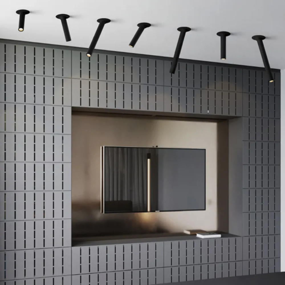 Black Minimalist Pendant Light – Adjustable Beam and Sleek Aluminum Design 8