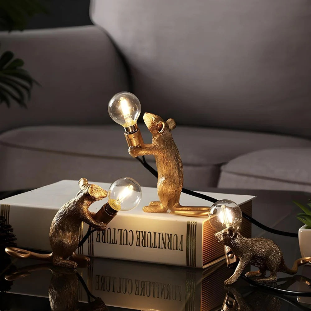 Charming Art Deco Table Lamp – Unique LED Design for Bedroom and Living Room 8