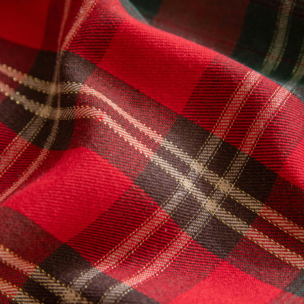 Christmas Tablecloth – Festive Red and White Plaid Design with Durable Polyester 4
