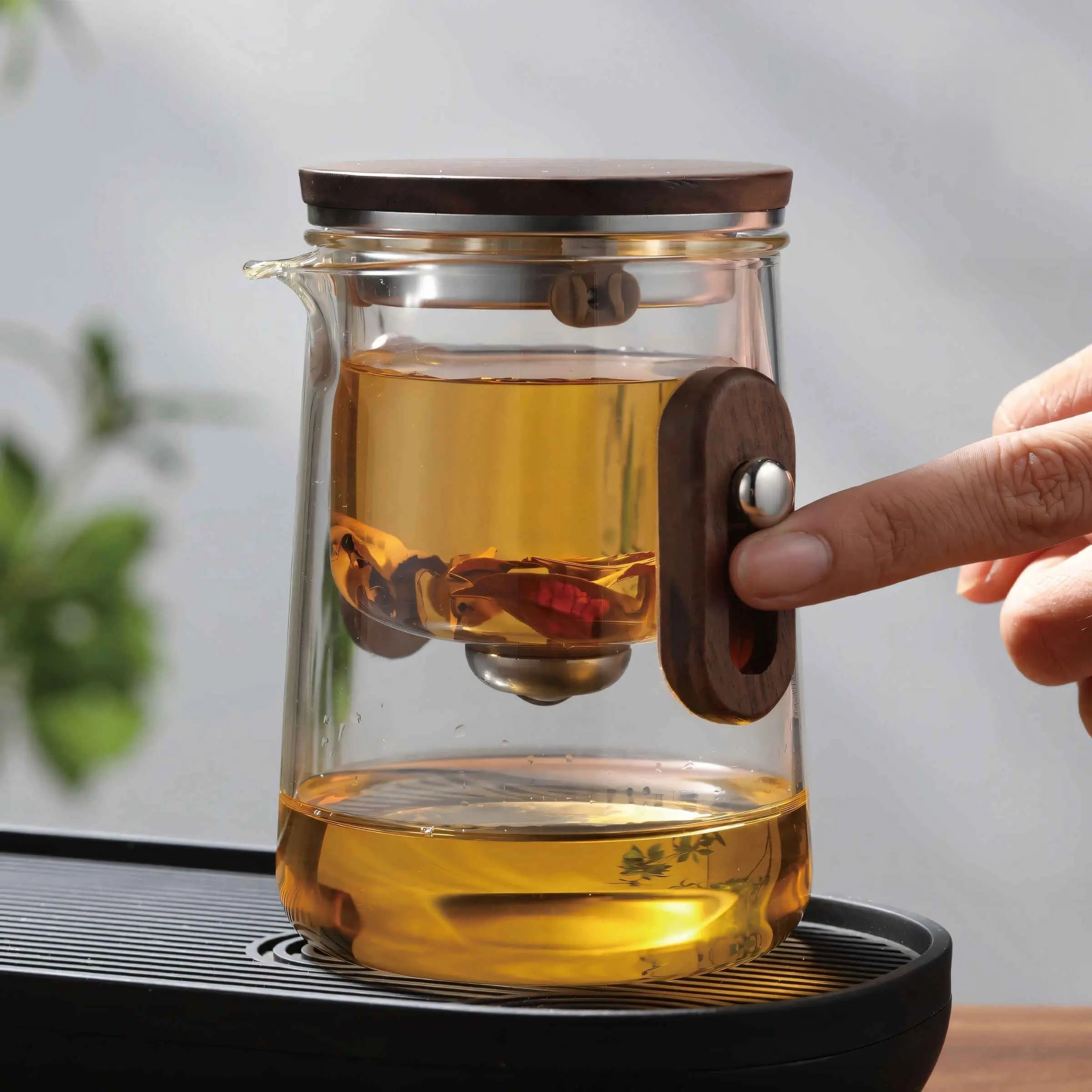 Compact Travel Tea Set – Lightweight Borosilicate Glass with Advanced Filtration 4
