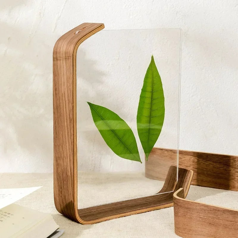 Double-Sided Acrylic Photo Frame – Modern Beech Design with Shatter-Resistant Glass 1