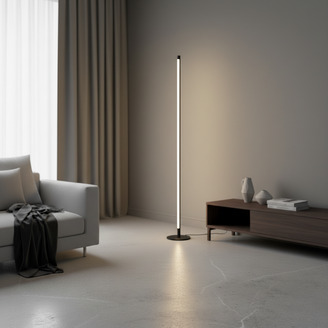 DuctusLux Geometric LED Floor Lamp - Dimmable Multi-Head Standing Light with Remote 4