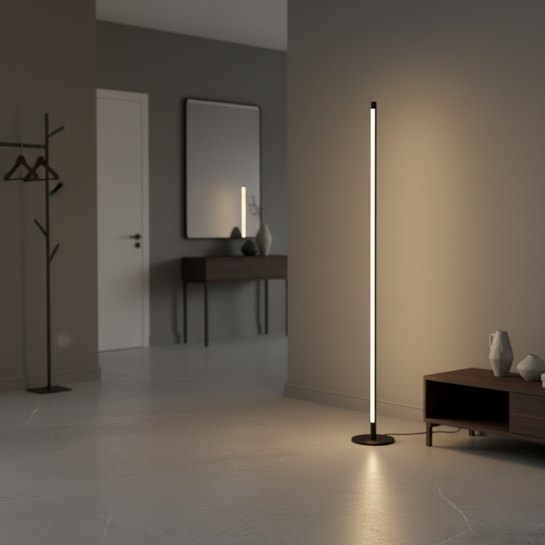 DuctusLux Geometric LED Floor Lamp - Dimmable Multi-Head Standing Light with Remote 5