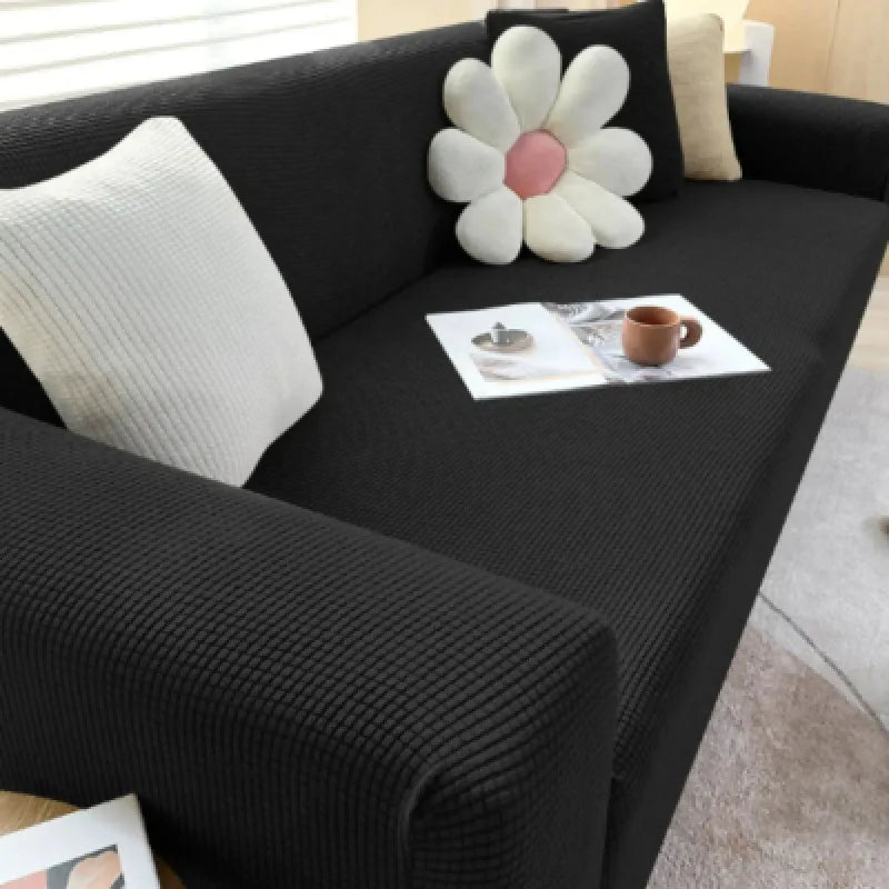 Elegant Non-Slip Sofa Cover – Lightweight Ribbed Jacquard Fabric for Stylish Protection