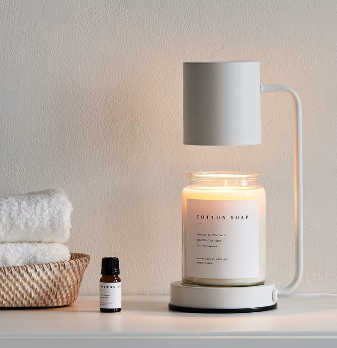 Elegant Candle Warmer Lamp – Dual-Purpose Design for Modern Home Decor 3