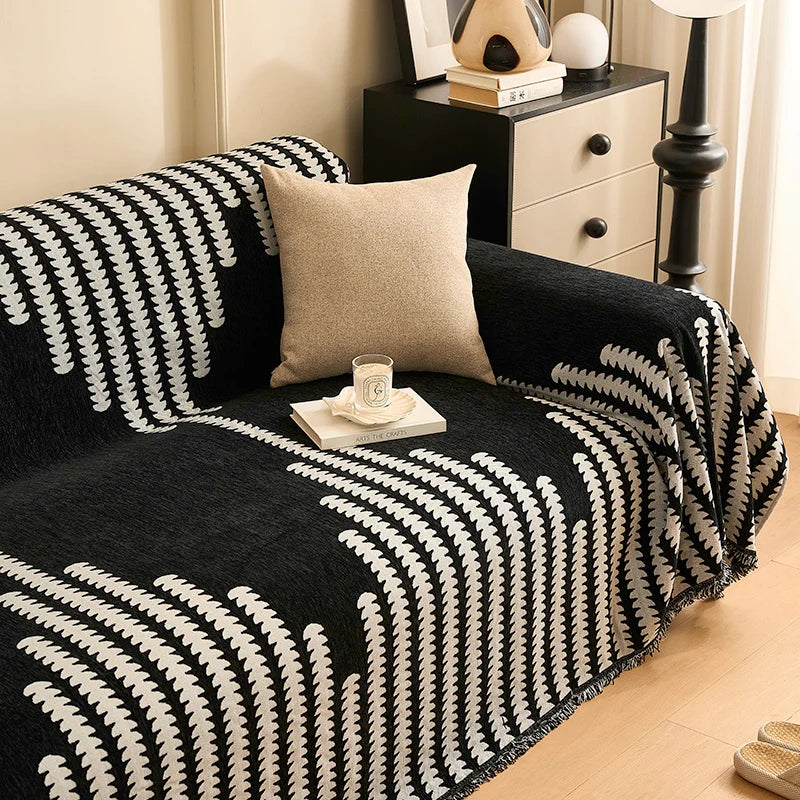 Elegant Chenille Sofa Cover – Soft, Durable, and Versatile Protection 0