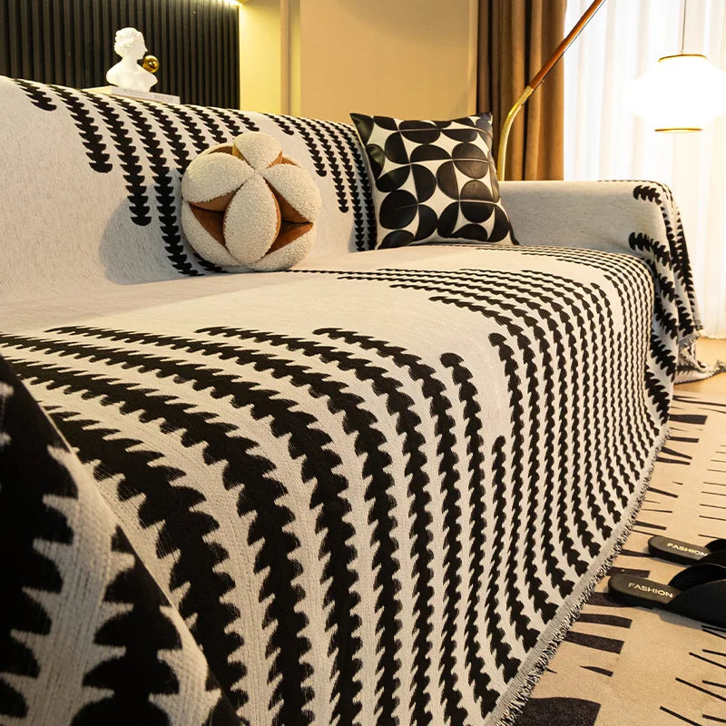 Elegant Chenille Sofa Cover – Soft, Durable, and Versatile Protection 10