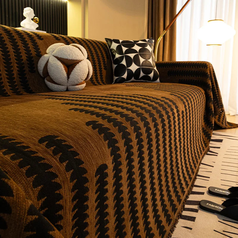 Elegant Chenille Sofa Cover – Soft, Durable, and Versatile Protection 11