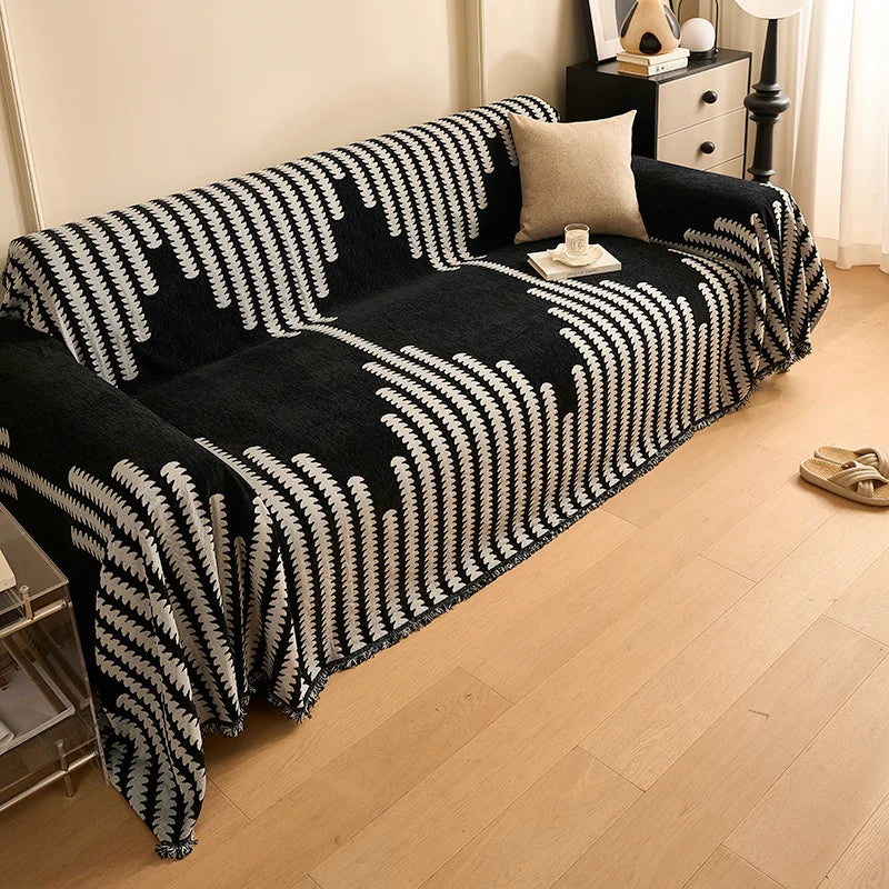 Elegant Chenille Sofa Cover – Soft, Durable, and Versatile Protection 2