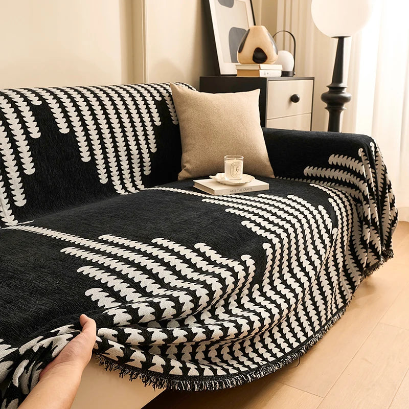Elegant Chenille Sofa Cover – Soft, Durable, and Versatile Protection 4