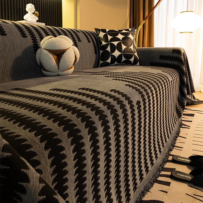 Elegant Chenille Sofa Cover – Soft, Durable, and Versatile Protection 7