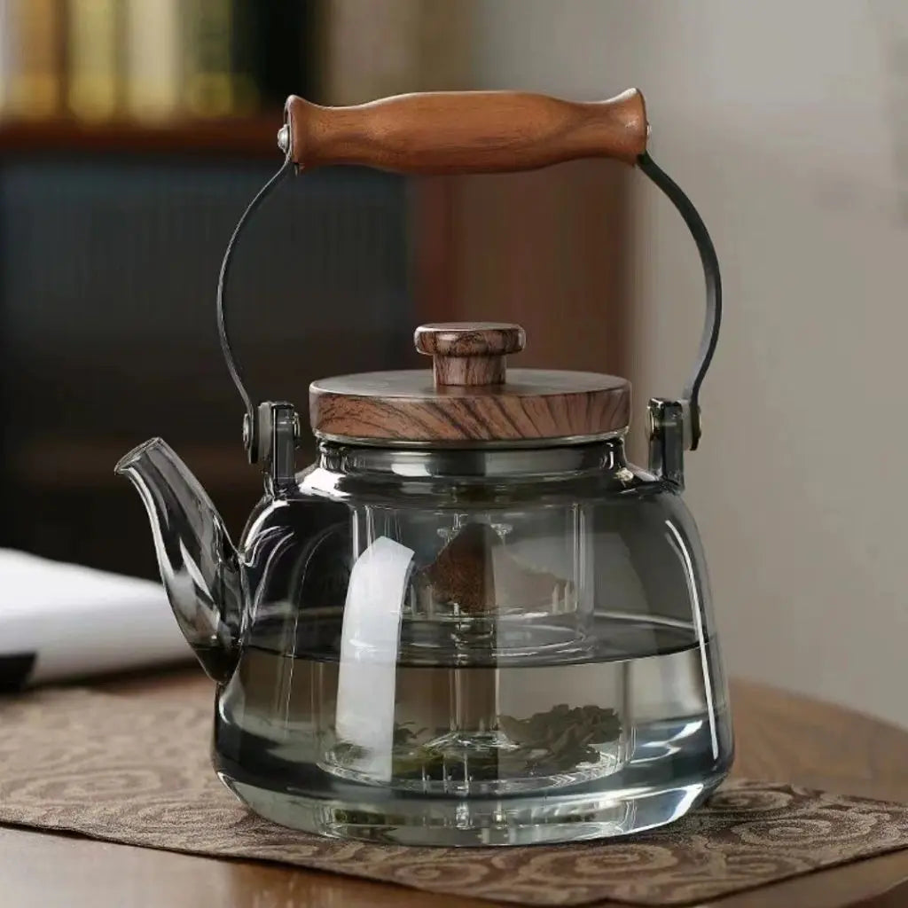 Elegant Glass Teapot with Infuser – Heat-Resistant Borosilicate Design 3