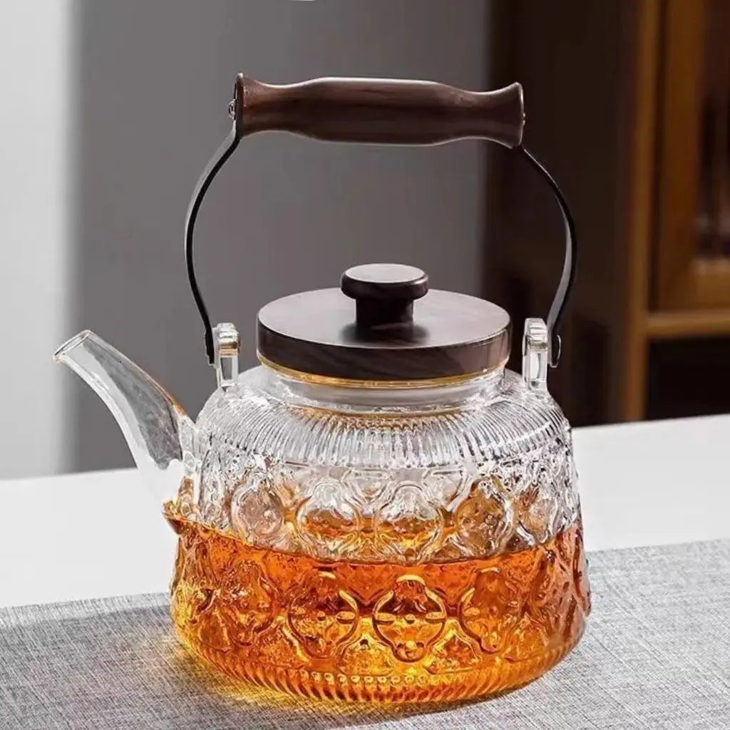 Elegant Glass Teapot with Infuser – Heat-Resistant Borosilicate Design 5