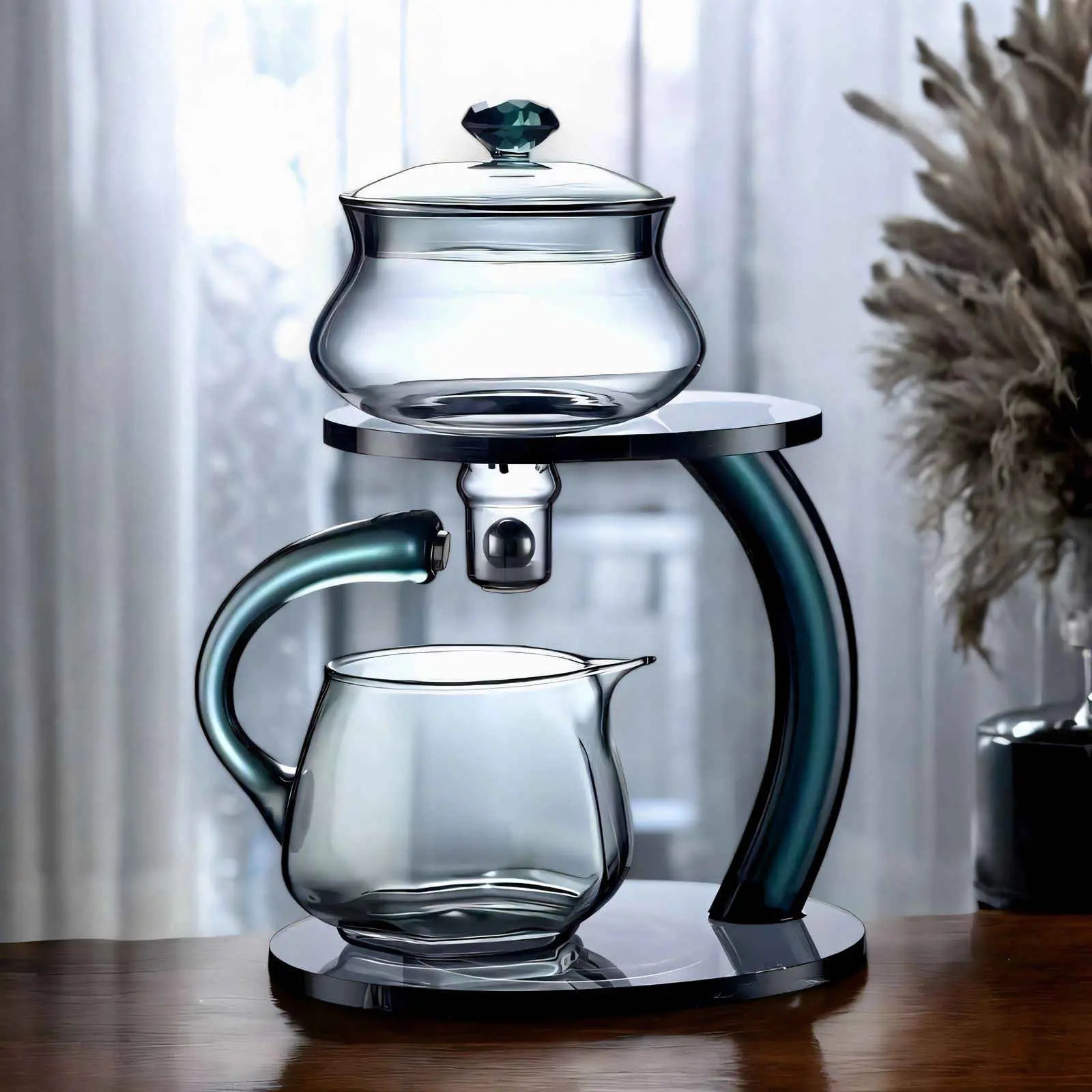 Elegant Glass Teapot with Infuser – Magnetic Filtration and Heat-Resistant Design 5