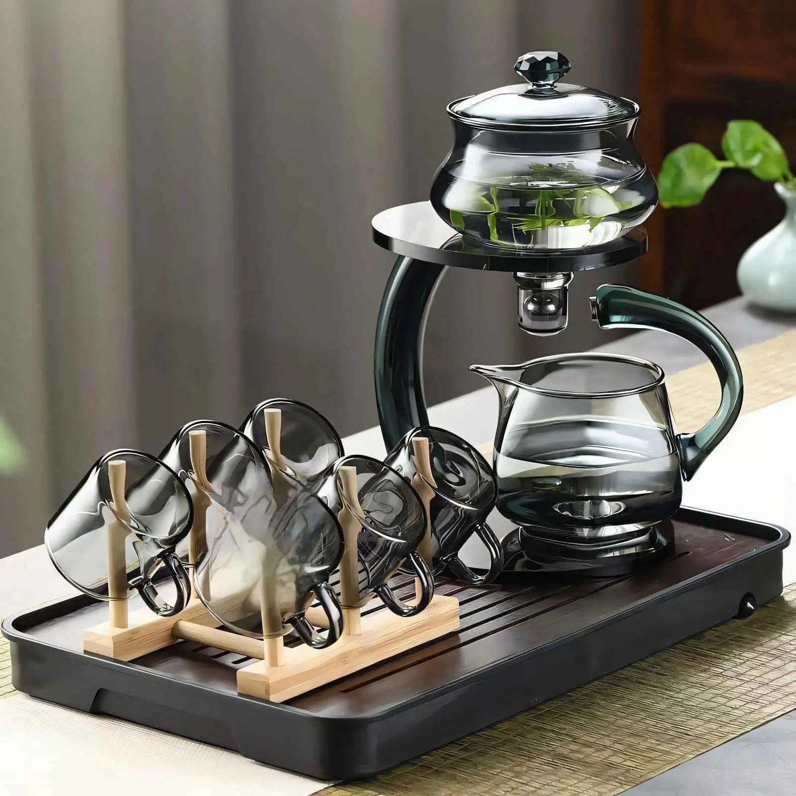 Elegant Glass Teapot with Infuser – Magnetic Filtration and Heat-Resistant Design 7
