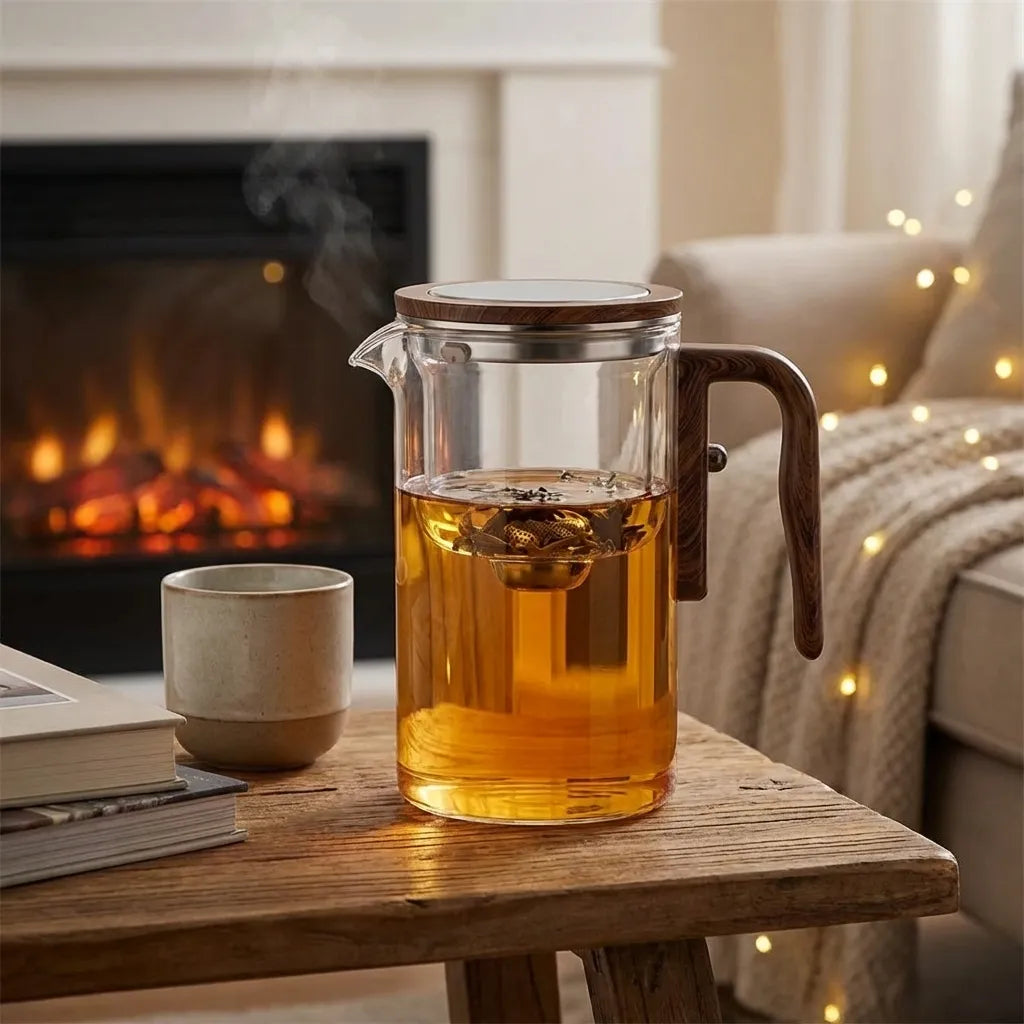 Elegant Glass Teapot with Magnetic Filtration – Premium Design for Pure Tea 4
