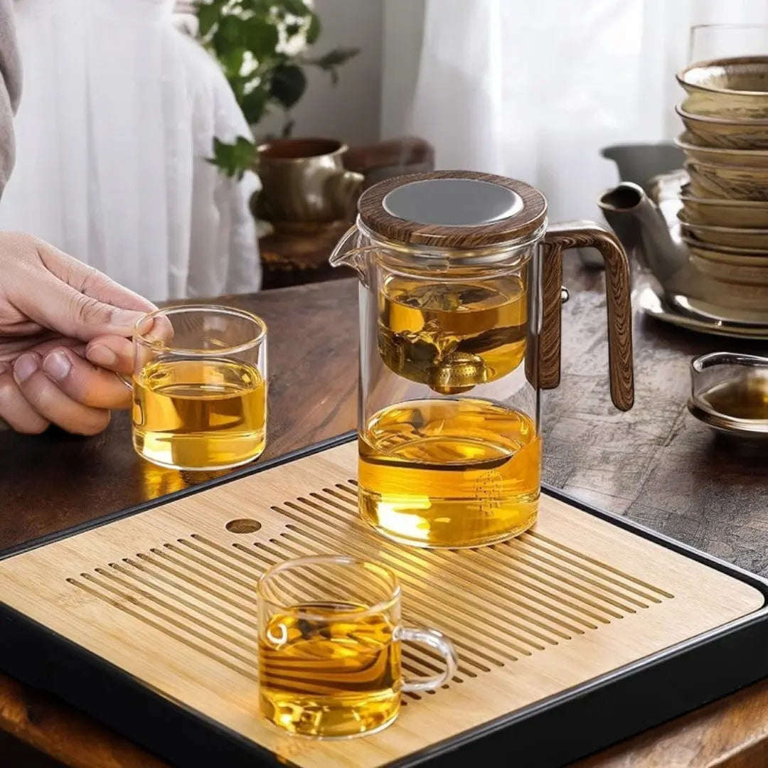 Elegant Glass Teapot with Magnetic Filtration – Premium Design for Pure Tea 6