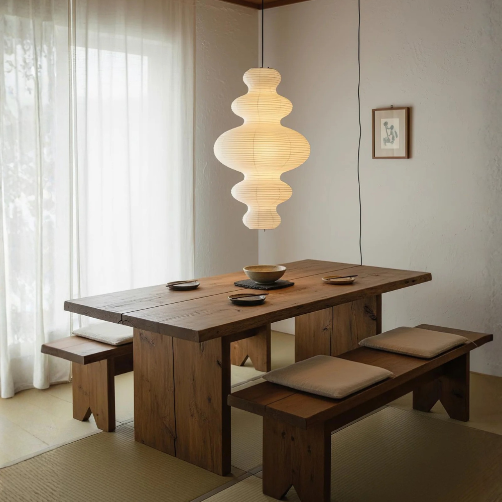 Elegant Handcrafted Rice Paper Pendant Lamp – Unique Kitchen Pendant Lighting Fixture 7