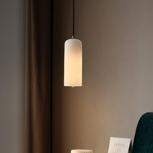 Elegant Modern Alabaster Pendant Light | Stylish Brass Finish for Kitchen Island