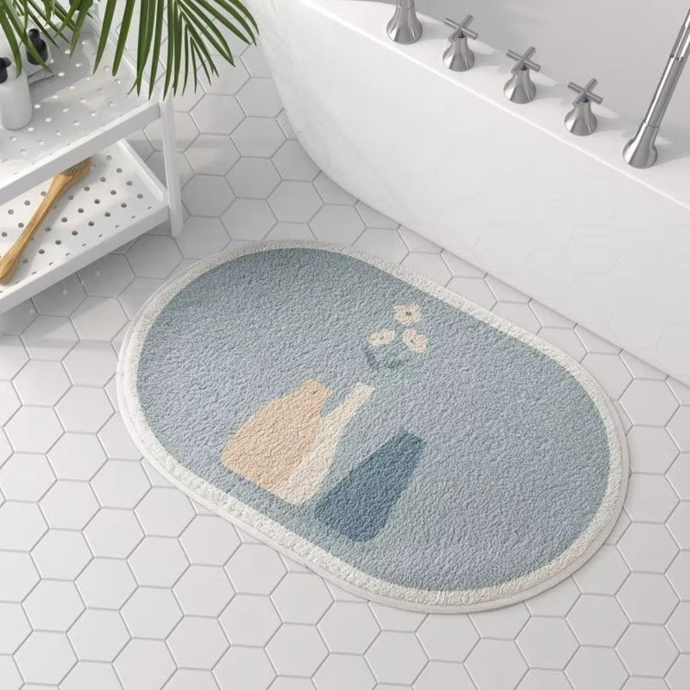 Elegant Night Sky Bath Mat – Soft Microfiber Blend for Absorbent Comfort 0