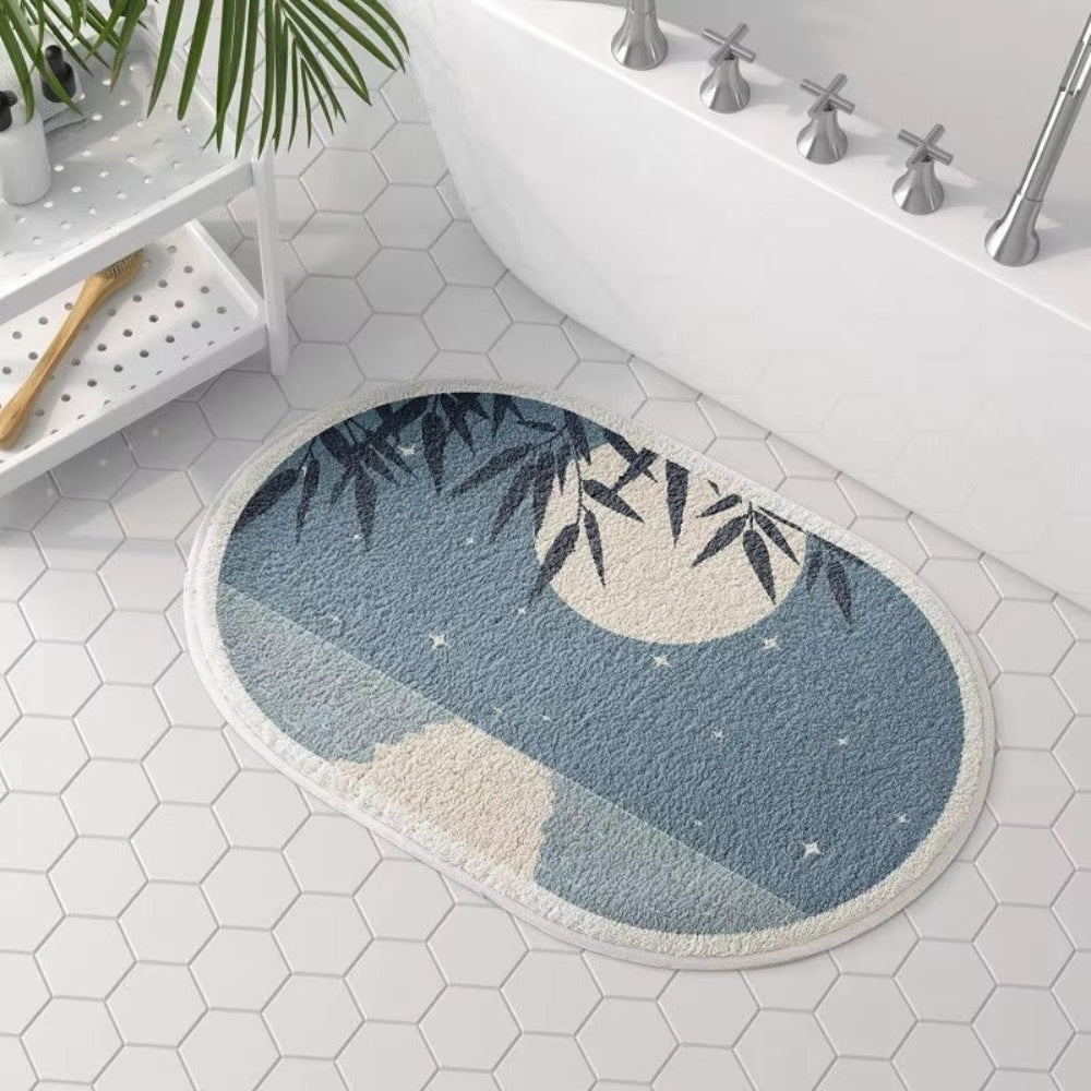 Elegant Night Sky Bath Mat – Soft Microfiber Blend for Absorbent Comfort 4