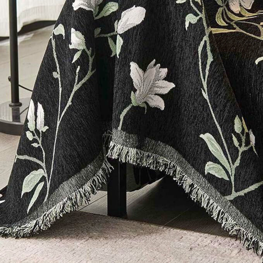 Elegant Vintage Floral Chenille Sofa Cover – Durable, Stylish Protector for All Sofa Sizes 5