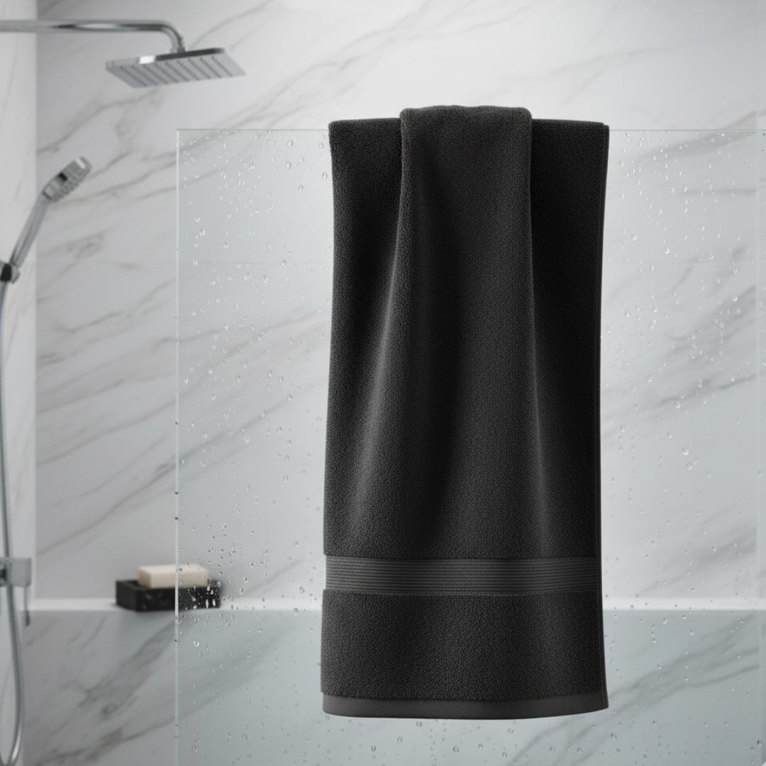 Heavyweight 100% Cotton Hand Towels – 2-Piece Set Hand-Drying Towels