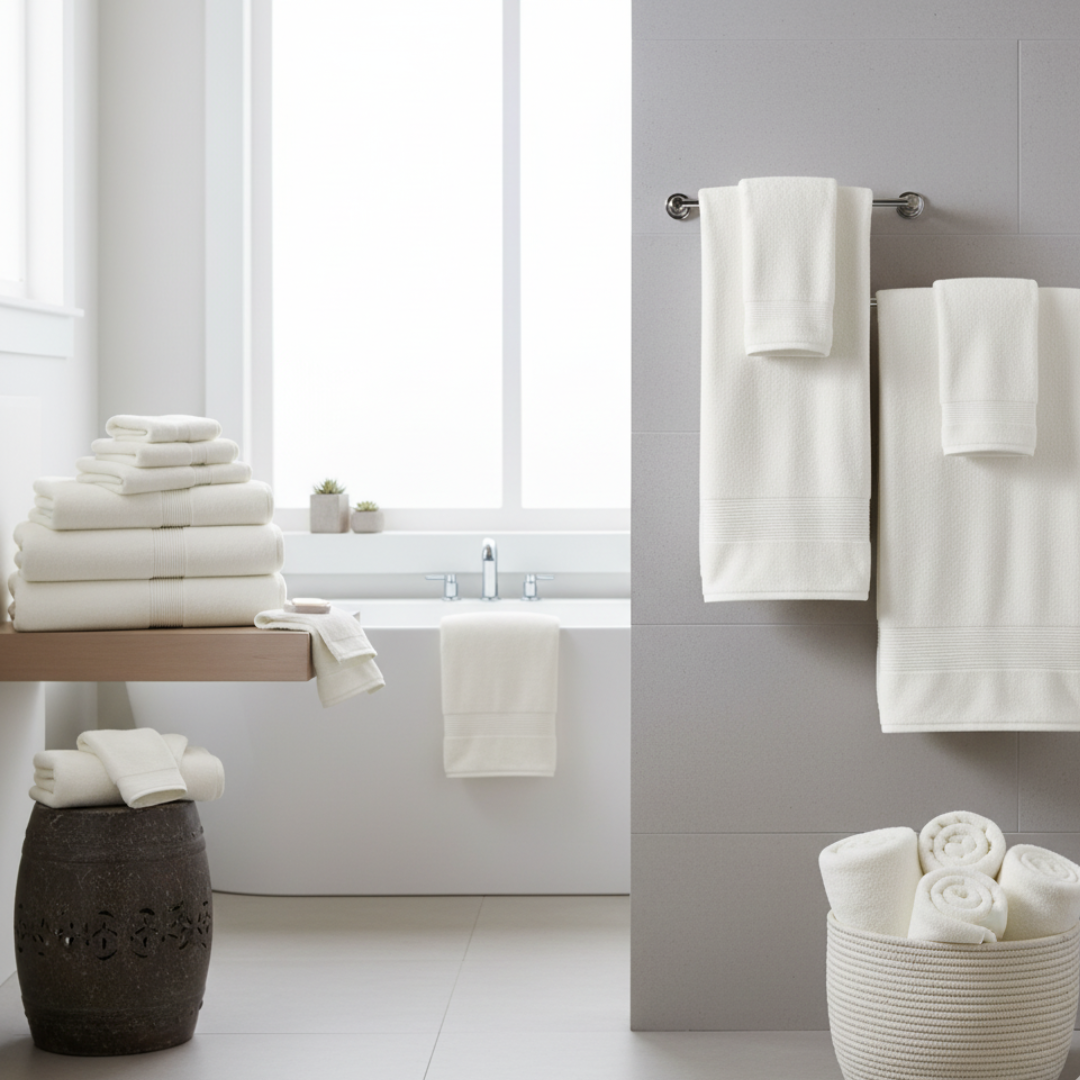 Heavyweight 16-Piece Cotton Spa Bundle – Hotel Quality Towel Set